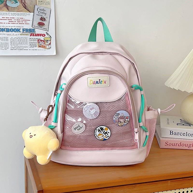 Cartoon Snacks Simple Two-dimensional Grain Lightweight Junior Bags