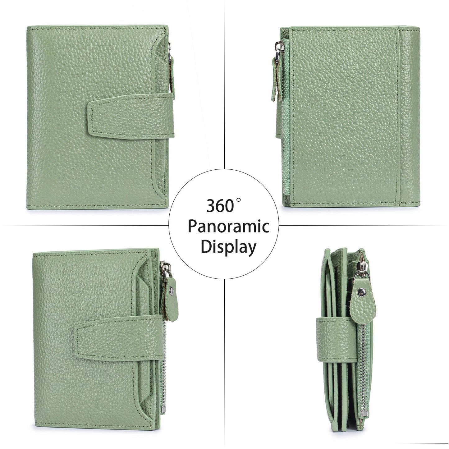 Genuine Leather Cowhide Swiping High Sense Ladies Wallet
