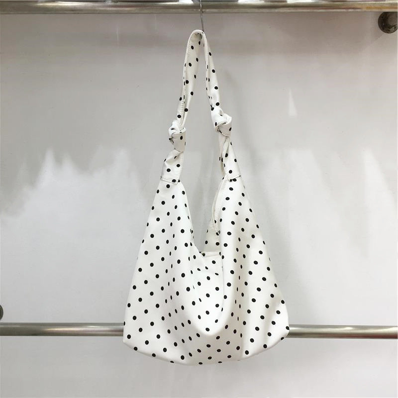 Women's Cabinet Artistic Polka Dot Fresh Floral Homemade Women's Handbag