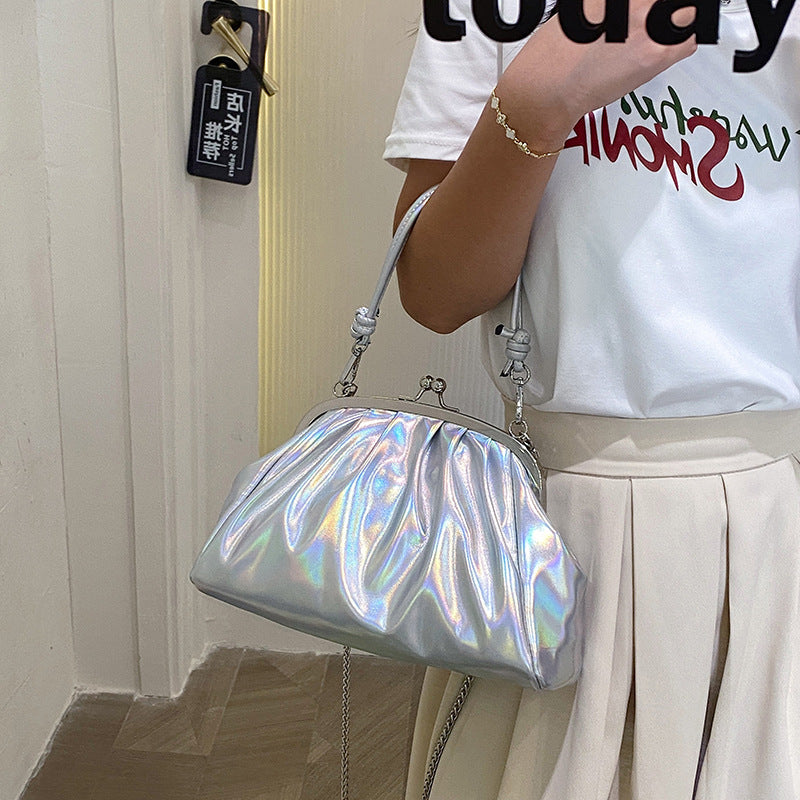 Women's Bright Leather Shell Spring Soft Fashion Women's Shoulder Bag