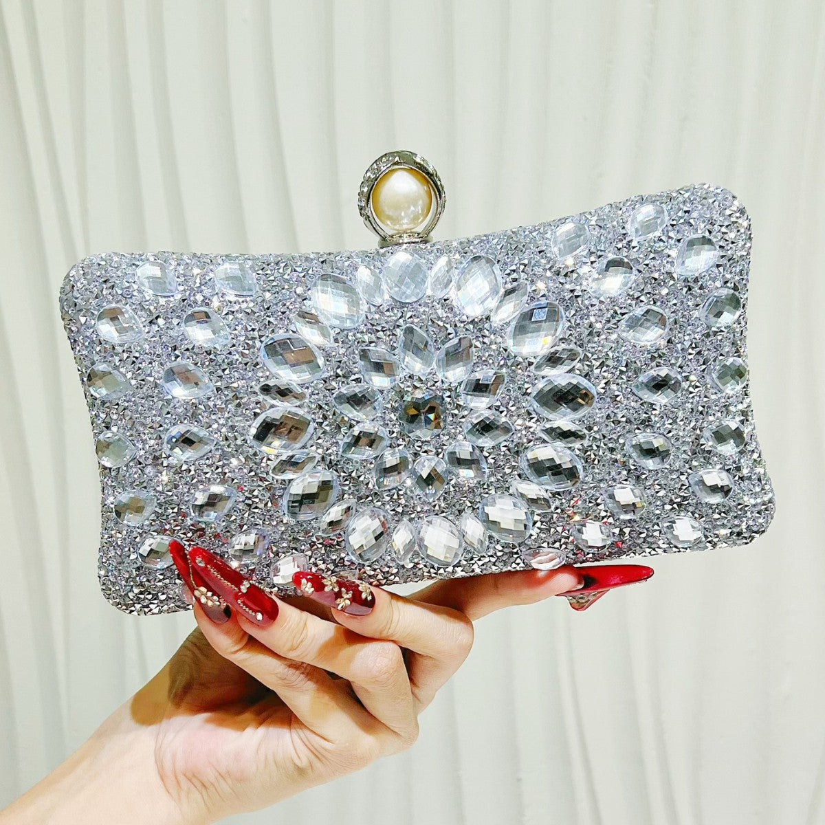 Women's High-grade Diamond Fashion Banquet All Match Dinner Bag