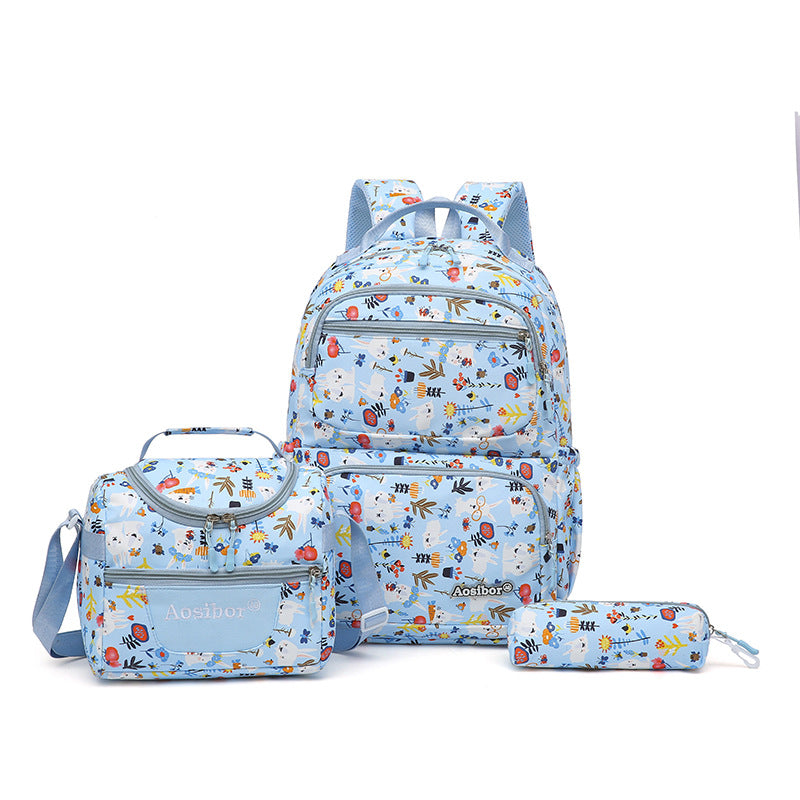 Color Three-in-one Large Capacity Thermal Insulated Lunch College Student Schoolbag
