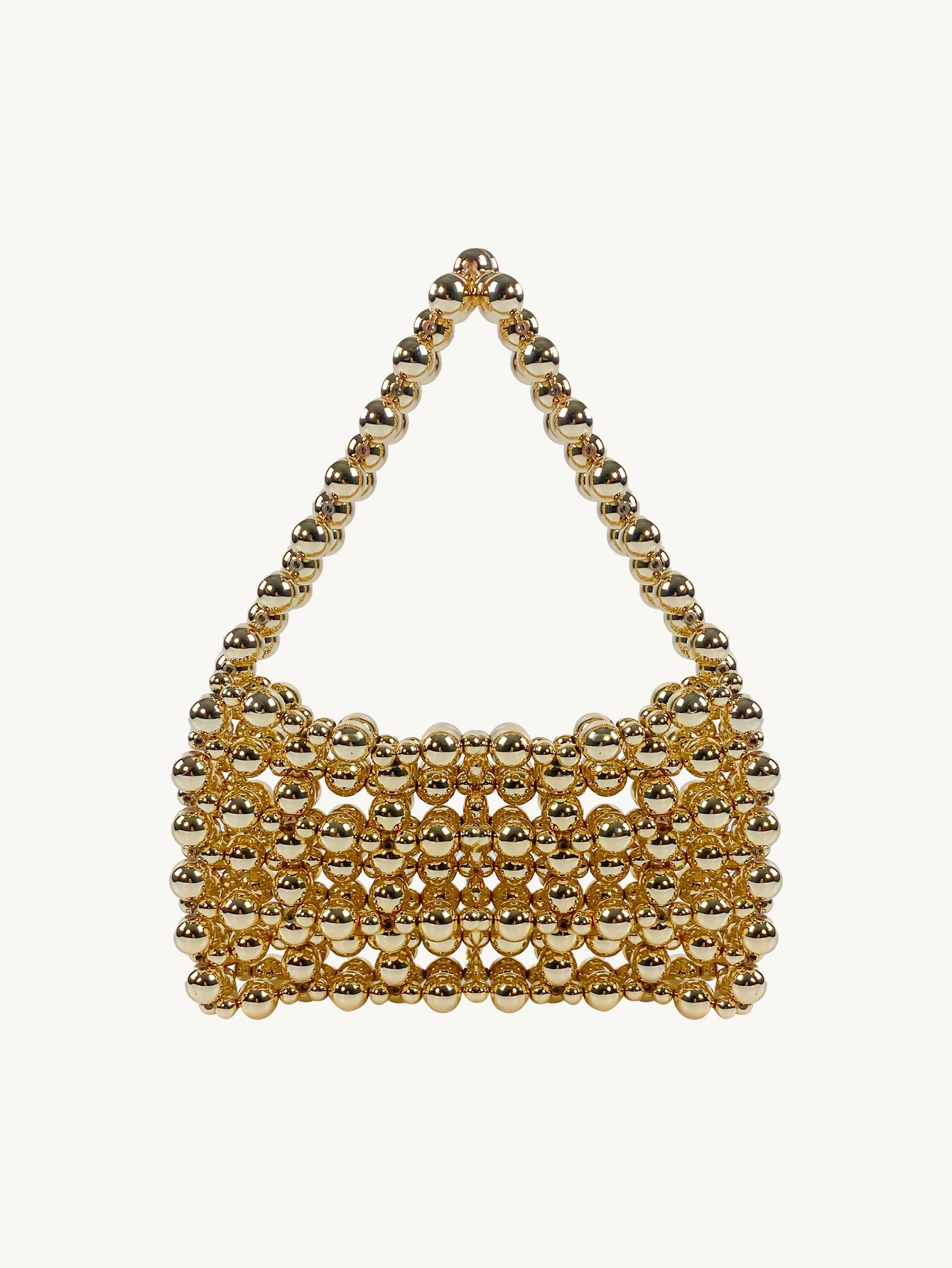 Women's Handmade Beaded Weave Imitation Pearl Retro Women's Handbag
