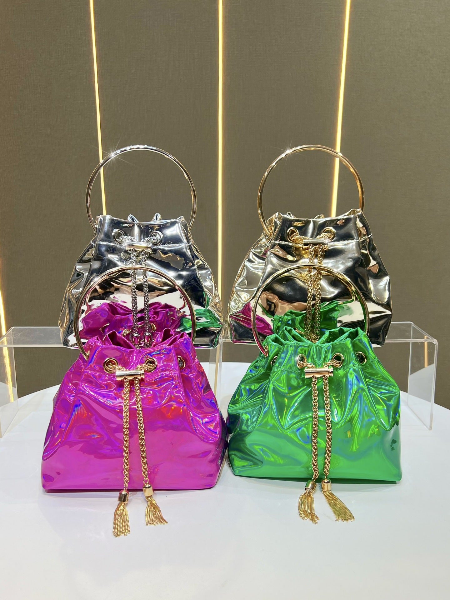 Fashion Women's Korean Simple Chain Niche Dinner Bag