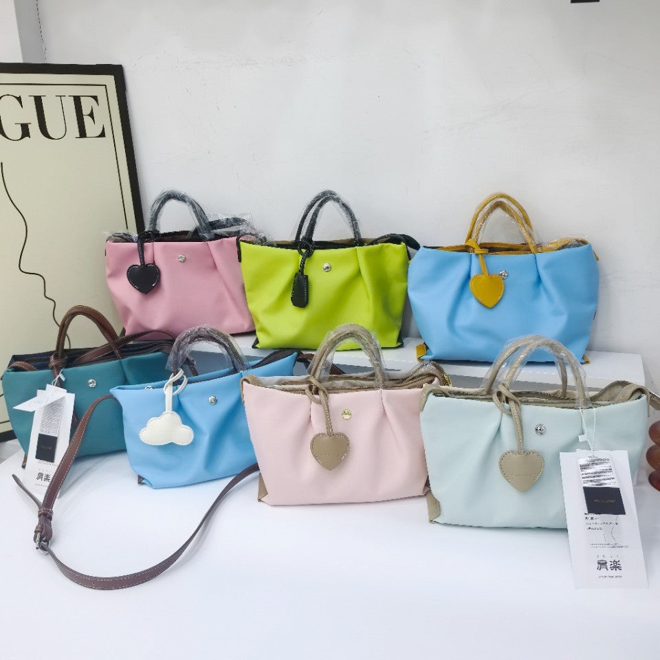 Cool Nylon Contrast Color Waterproof Runaway Women's Handbag