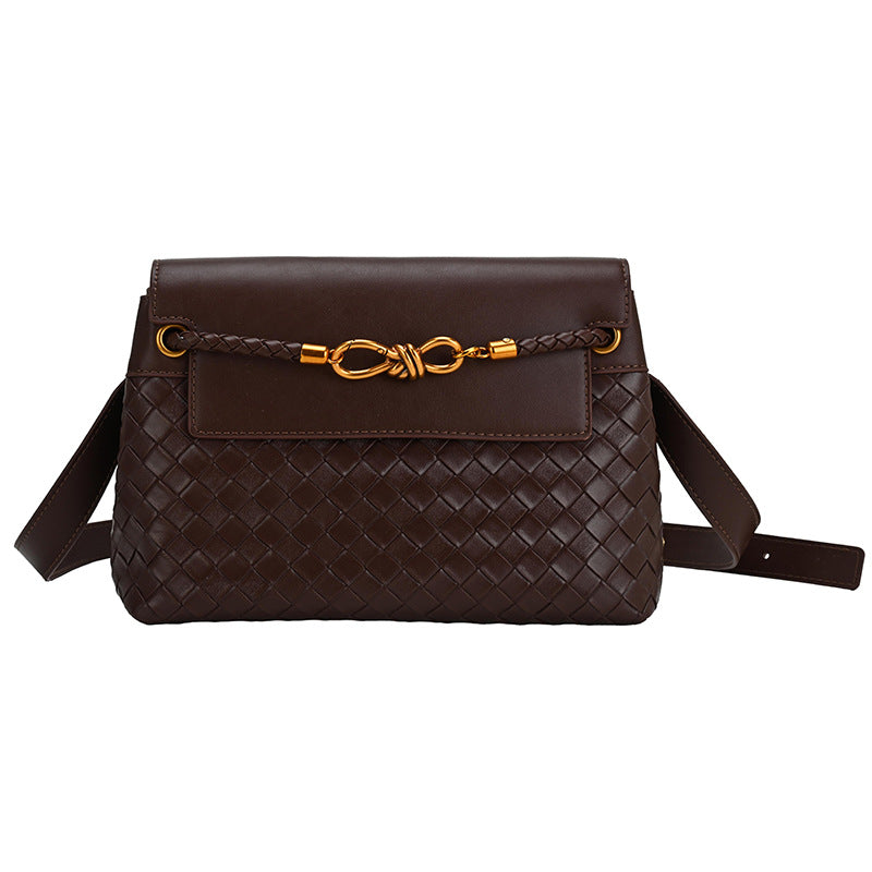 Women's Light Luxury Woven Niche Simple Commuter Shoulder Bags