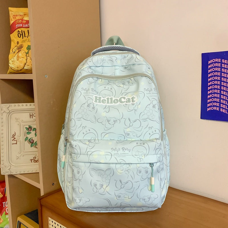 Spine Protection Burden Reduction Good-looking Junior High Large College Student Schoolbag