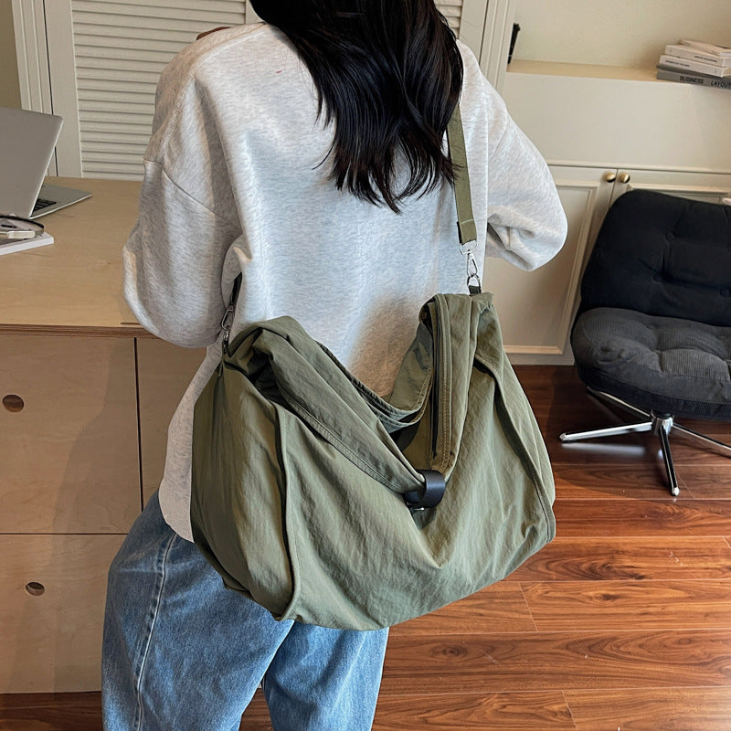 Women's Fresh Simple Large Capacity Cloth Portable Women's Shoulder Bag