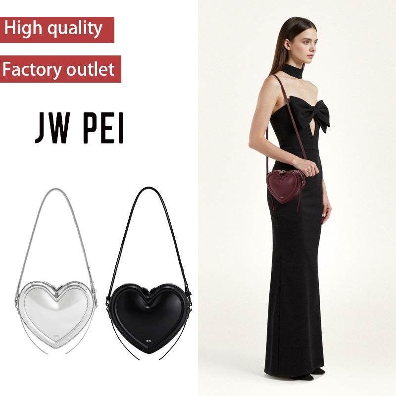 Casual Women's Heart-shaped Design Three-dimensional Love Handbags