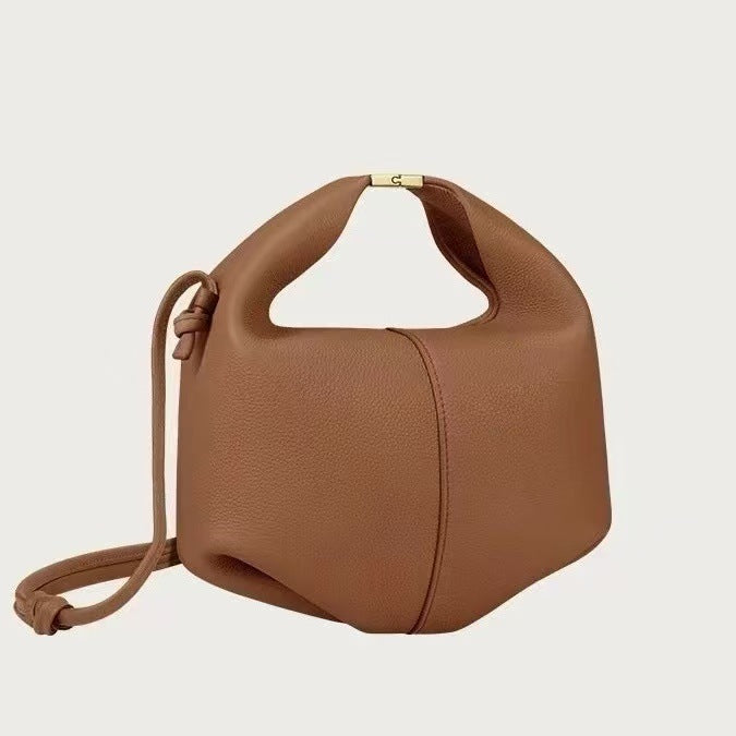 Women's French Niche Lunch Genuine Leather Single High Bags