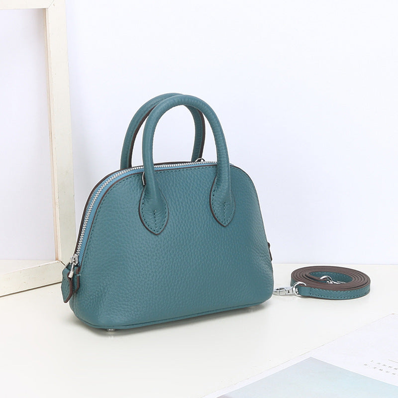 Mini Shell Female Authentic Leather Tactile Women's Messenger Bag