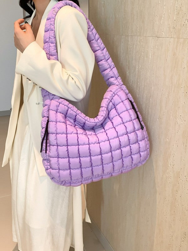 Women's Pleated Cloud Large Capacity Down Cotton Bags