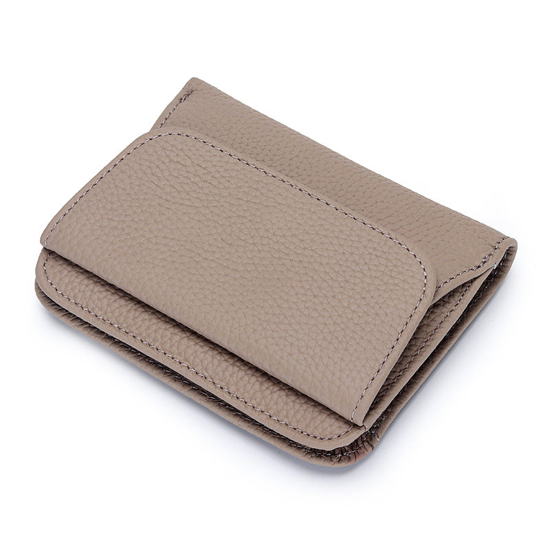 Women's Pure Cowhide Short Genuine Leather Purses