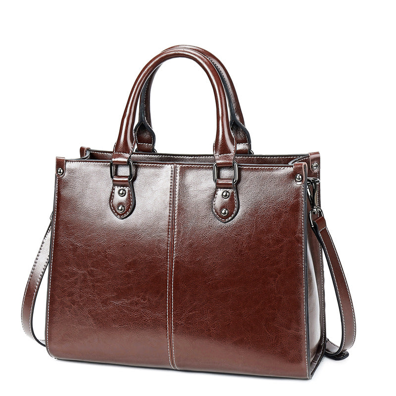 Women's Retro Large Capacity Commuter Business Computer Tote Bags