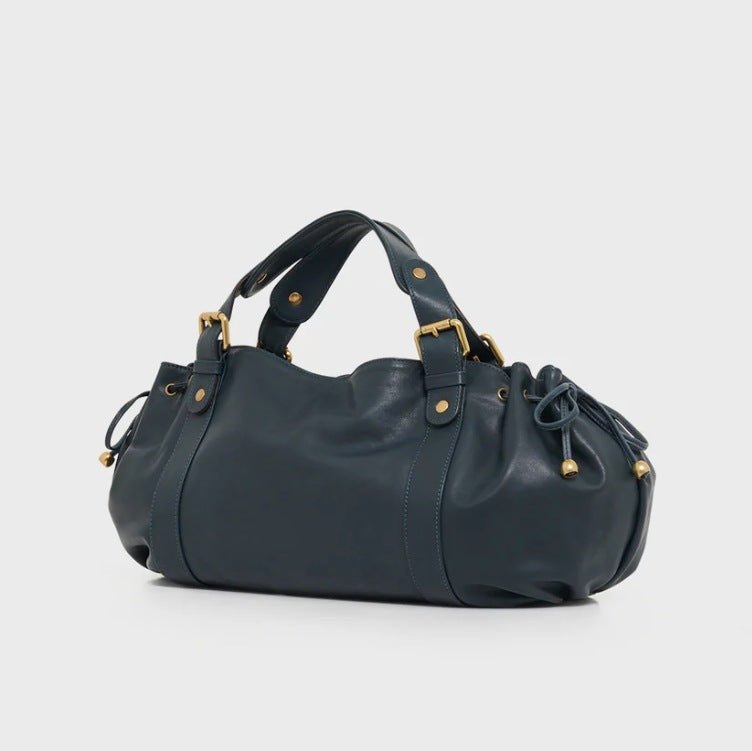 Women's Boston Solid Color Simple Commuter Soft Women's Messenger Bag