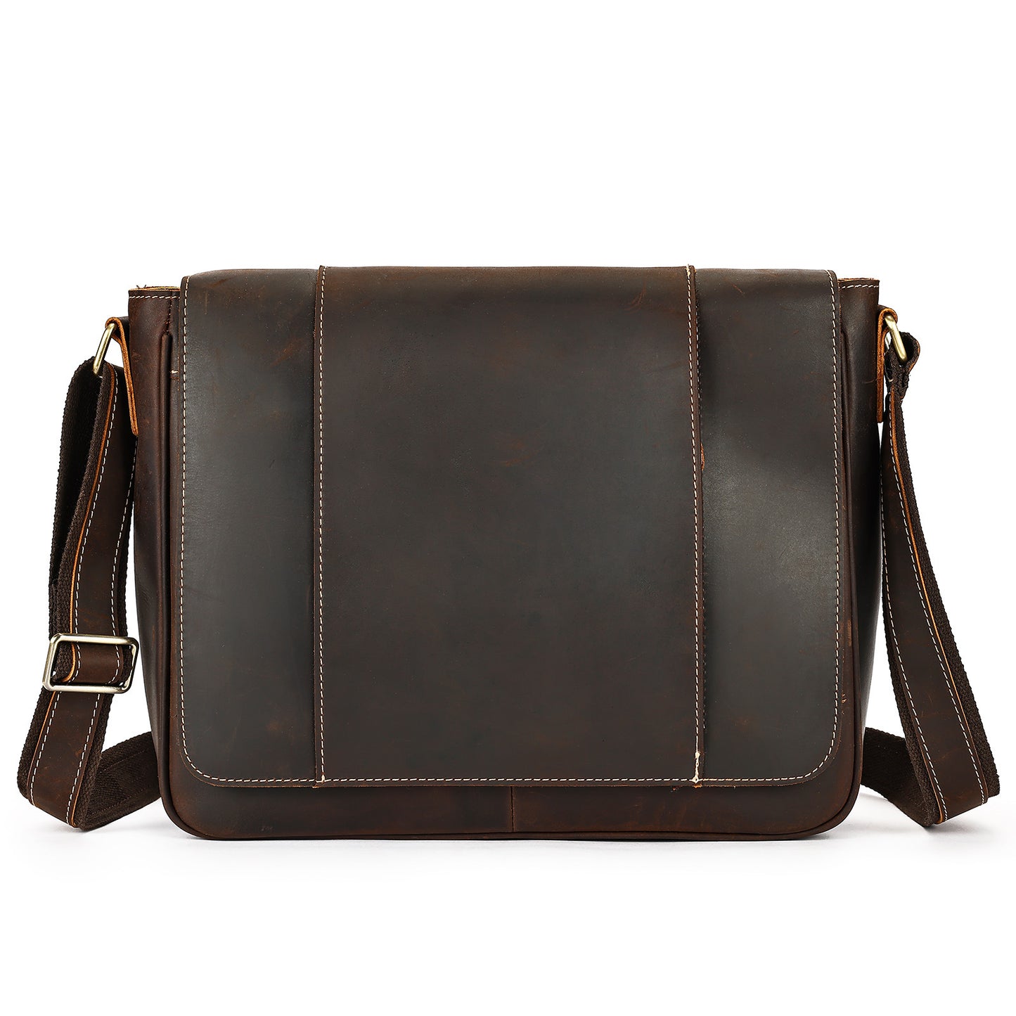 Men's Leather Fashion Crazy Horse First Layer Cowhide Men's Shoulder Bag