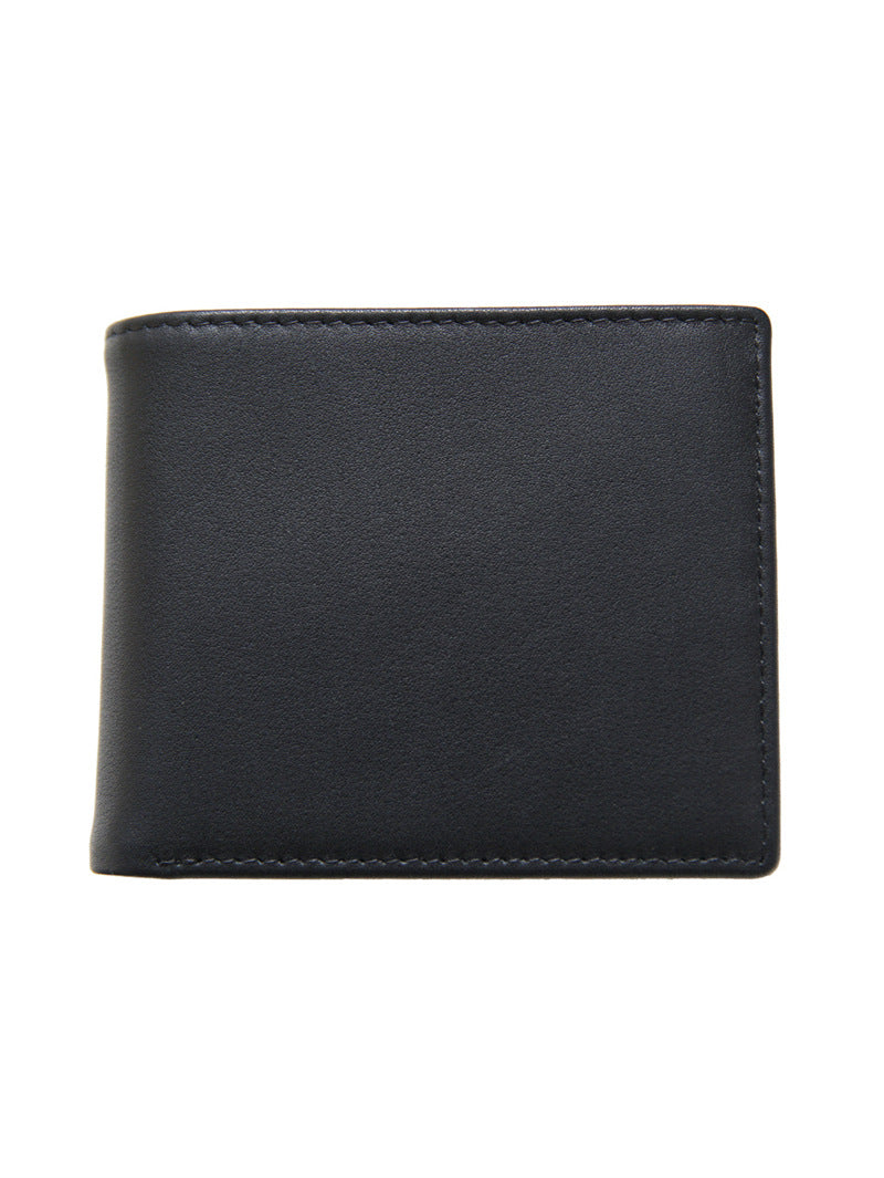 Men's First Layer Cowhide Short Business License Genuine Men's Wallet