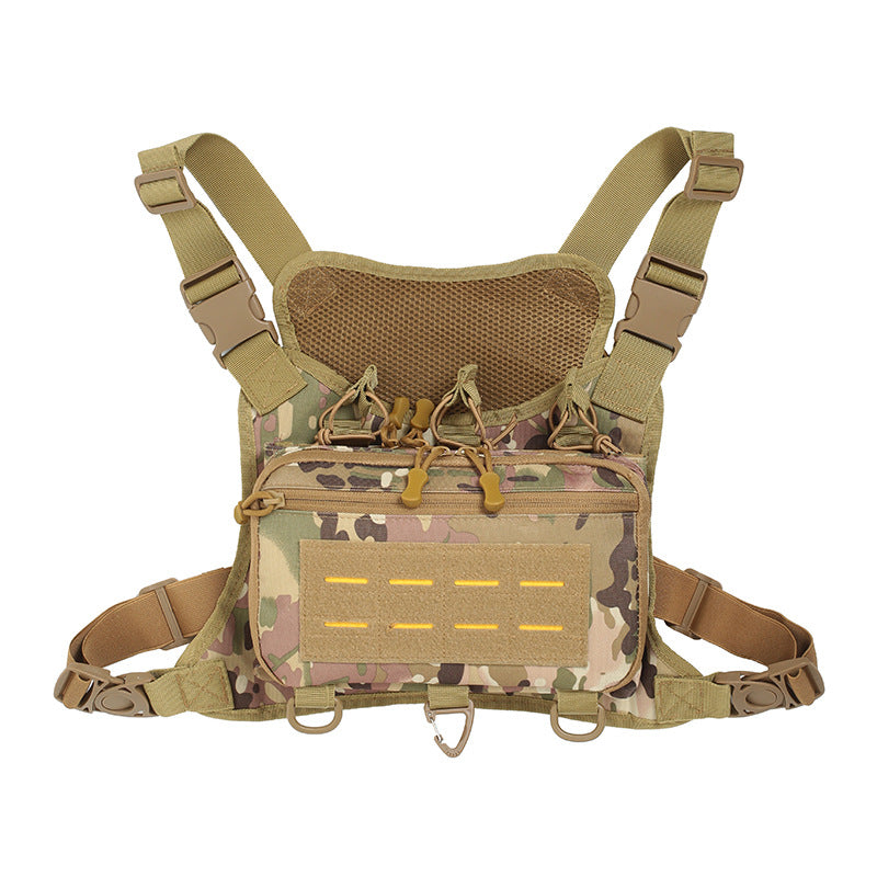 Unique Men's Fashion Vest Hanging Running Outdoor Camouflage, Military Fan Bag
