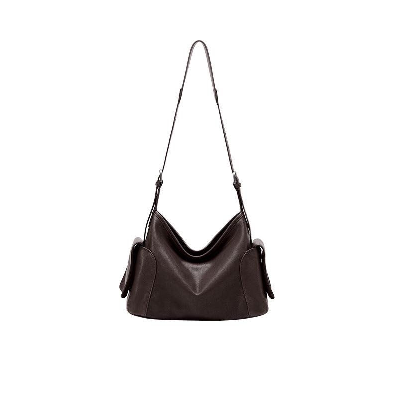 Xi Vegetable Tanned Sheepskin Large Capacity Women's Shoulder Bag
