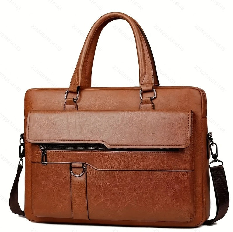 Men's Business Horizontal Computer Large Capacity Men's Shoulder Bag