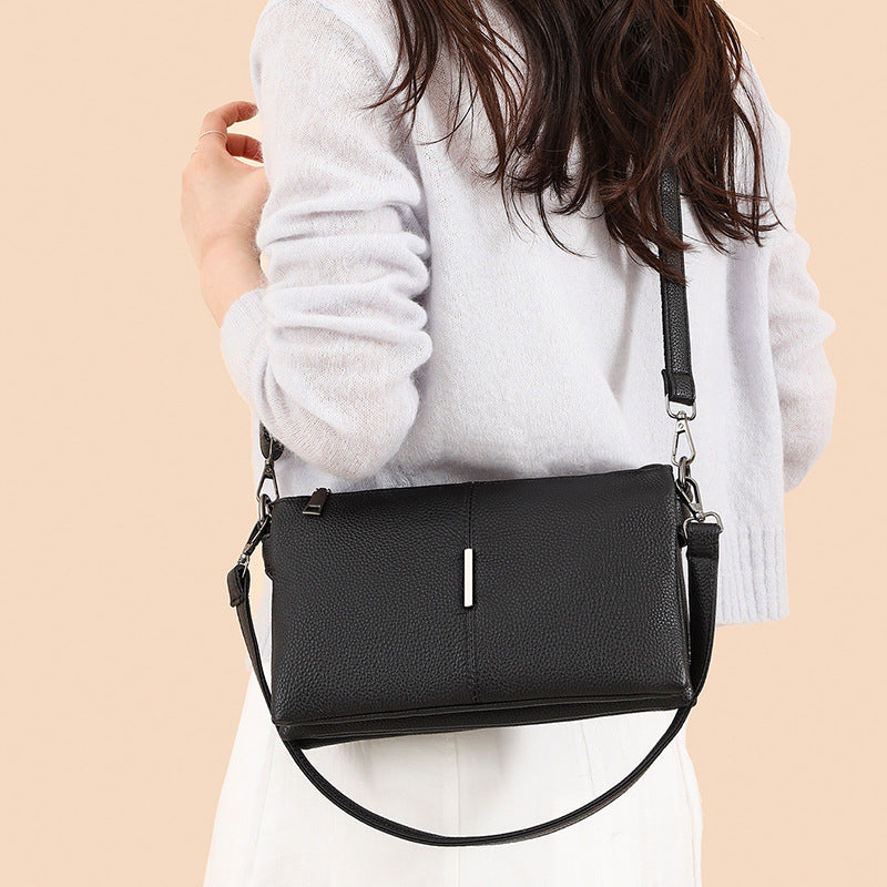 Women's Genuine Underarm First Layer Cowhide Commuter Bags