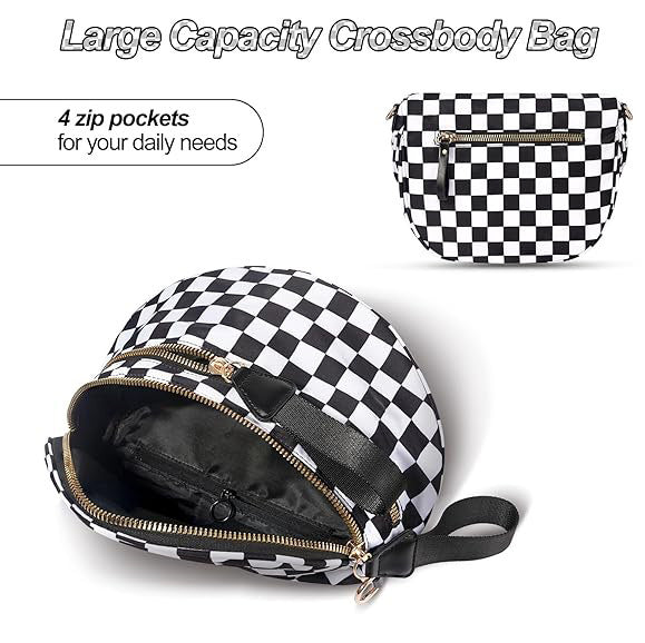 Women's Versatile Chessboard Plaid Money Shell Storage Simple Women's Shoulder Bag