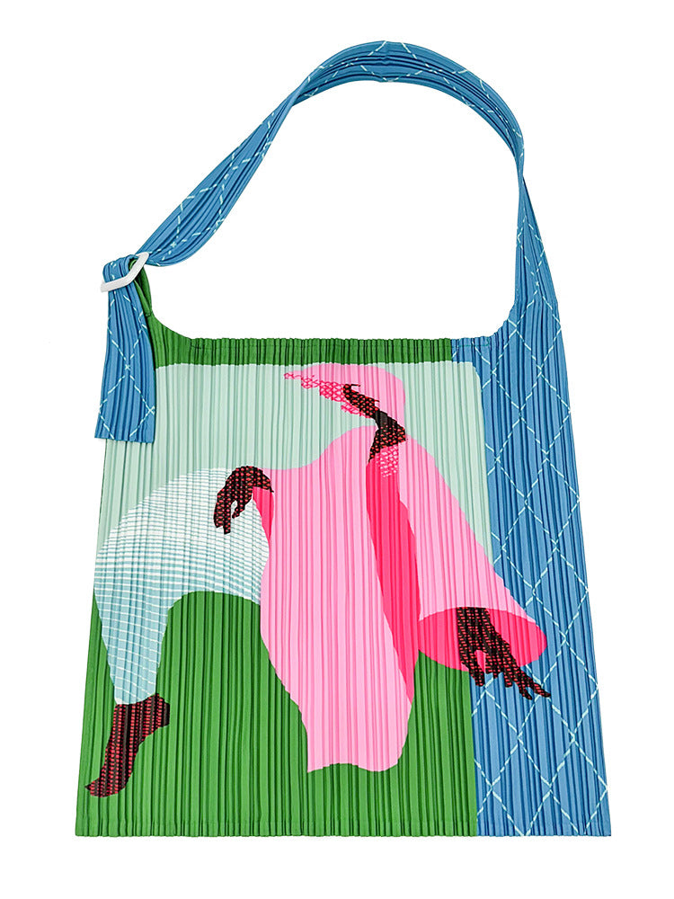 Moon Limited Illustration Cloth Leisure Simple Women's Shoulder Bag