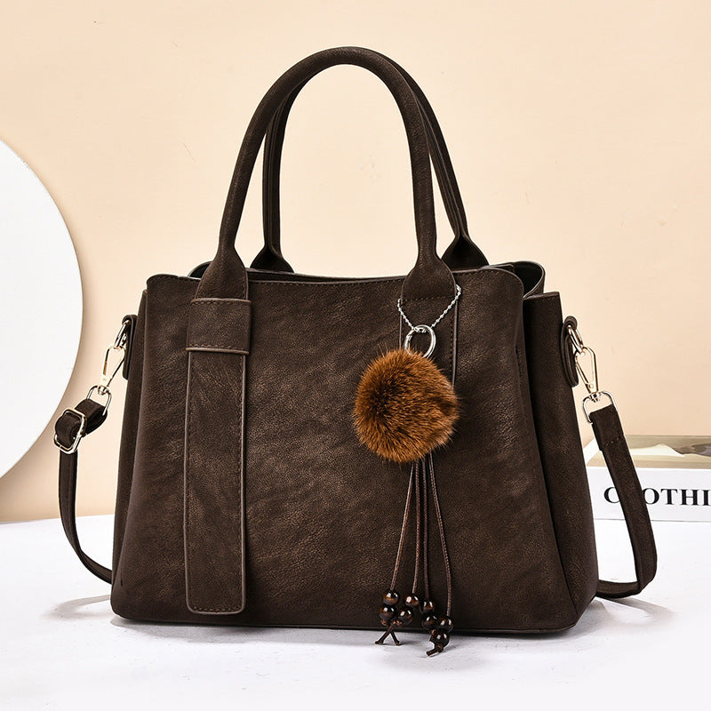 Women's Retro Fashion Large Capacity Mom Commuter Women's Handbag