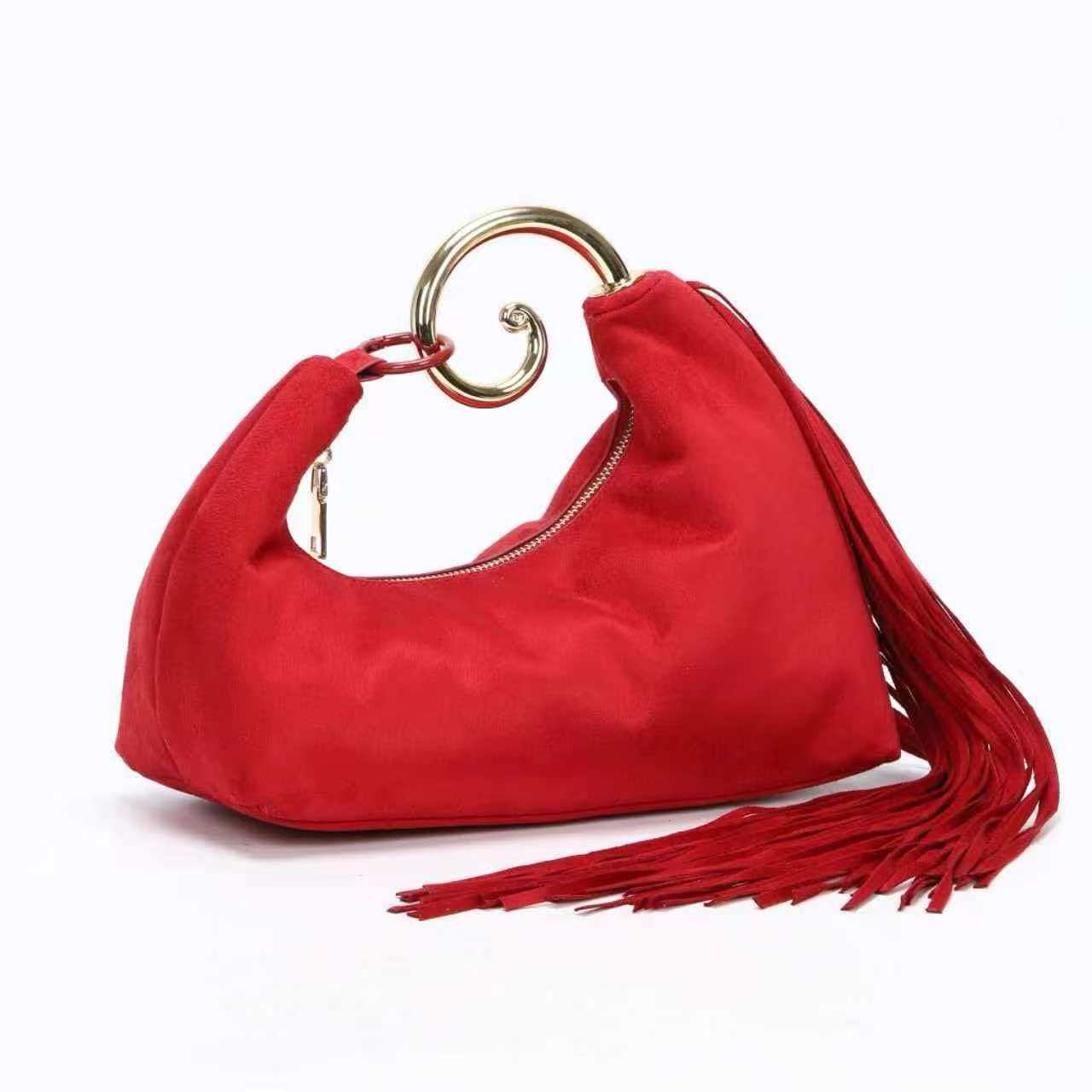Women's Retro Tassel Advanced Texture Fashionable Elegant Dinner Bag