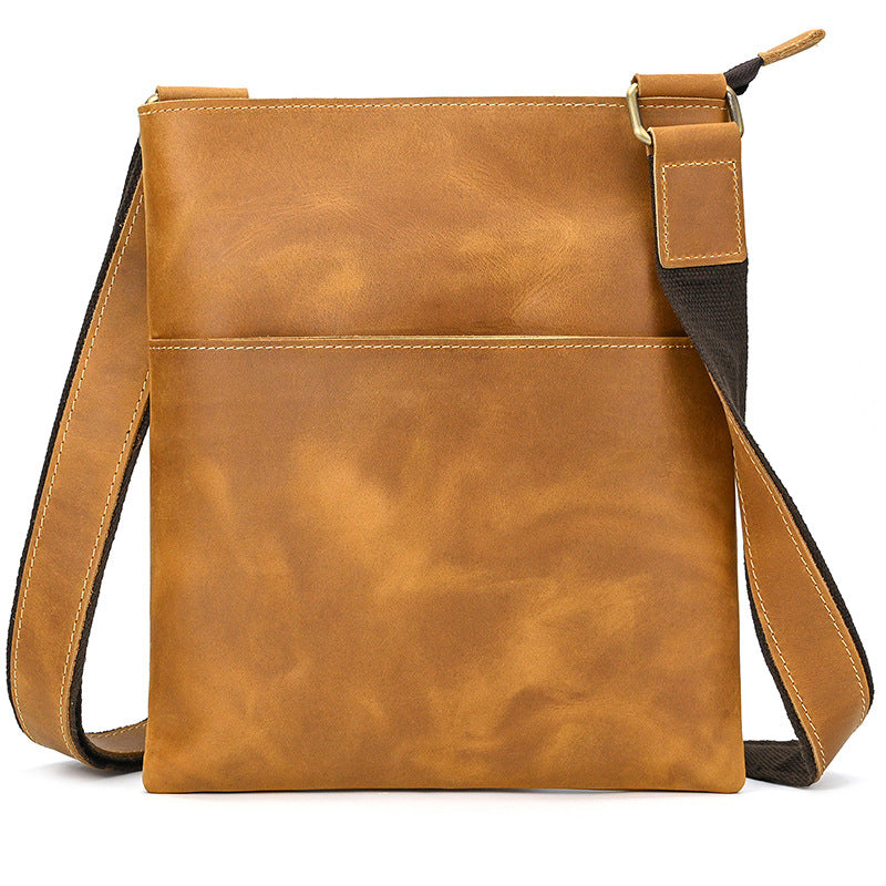 Men's Leather Fashion Crazy Horse First Layer Men's Shoulder Bag