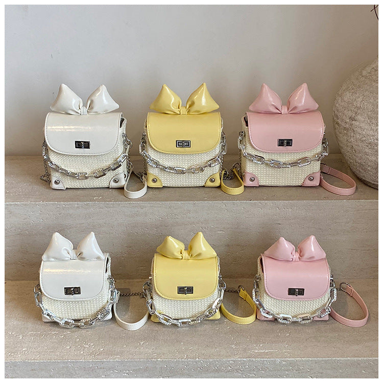 Chain Summer Niche Design Fashion Simple Good-looking Contrast Small Square Bags