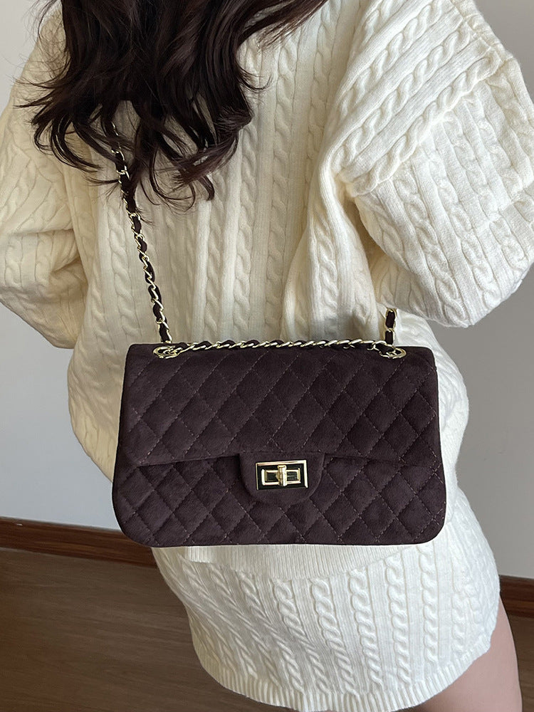 Fashion Large Capacity Chain Rhombus High Bags