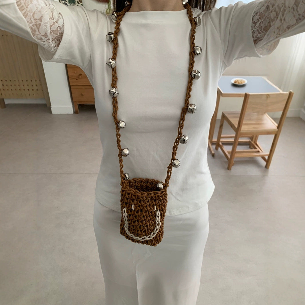 Women's Smiling Face Cute Change Mobile Matching Bell Phone Bags
