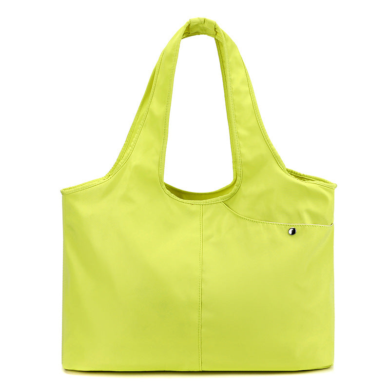 Women's Style Simple Large Capacity Lightweight Nylon Cloth Women's Shoulder Bag