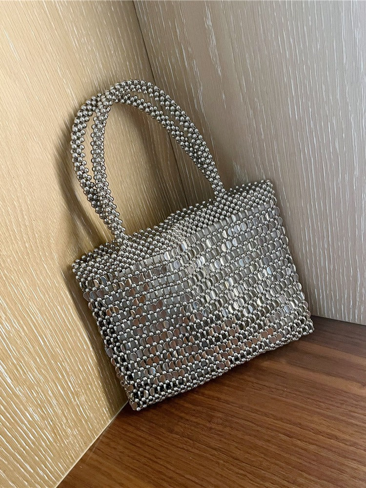 Women's Retro Shiny Metal Beaded Sequined Bags