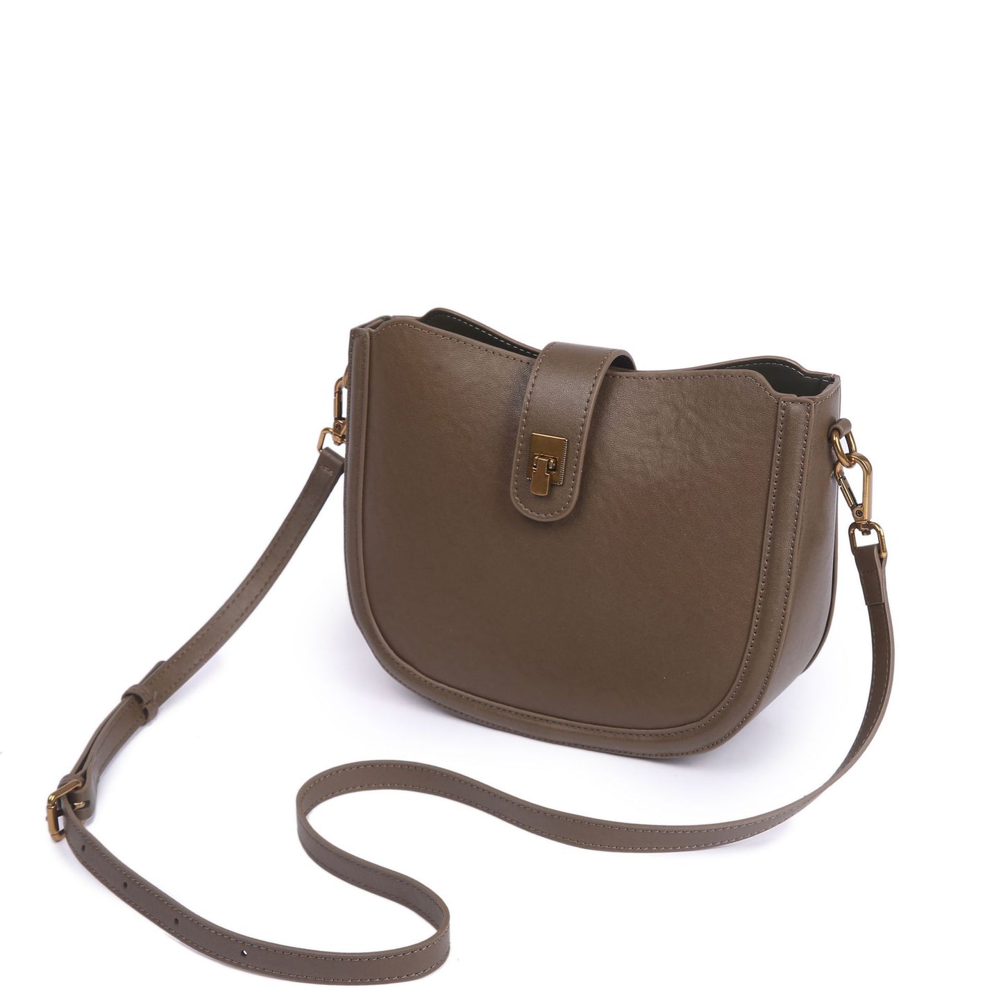Women's Tanned Leather Cowhide Simple Lady's Fashionable Practical Women's Shoulder Bag
