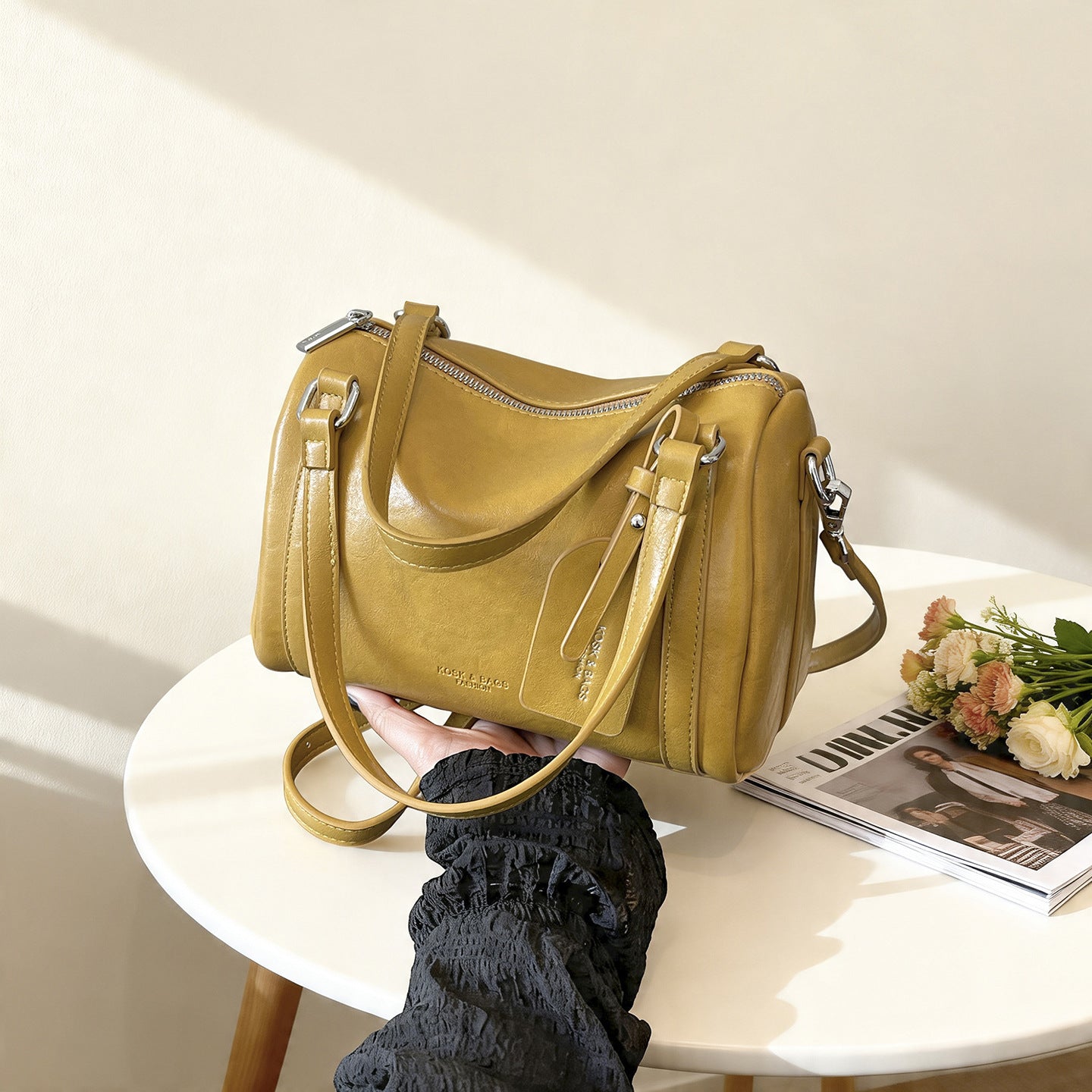 Retro Fashion Minimalism Pillow Summer French Frosted Niche Trendy Grace Women's Shoulder Bag