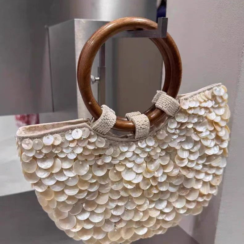 Women's High-grade Handmade Natural Shell Fairy For Niche Women's Handbag