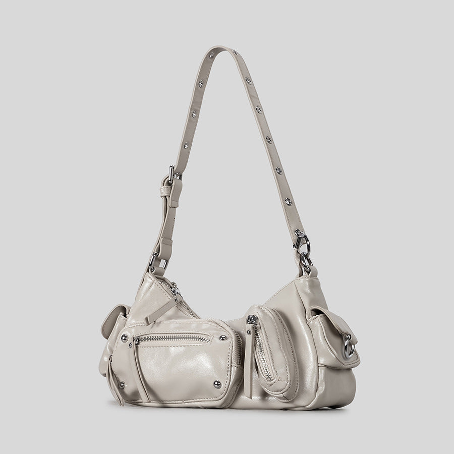 Women's Hot Style Vintage Rivet Underarm Machine Punk Women's Shoulder Bag