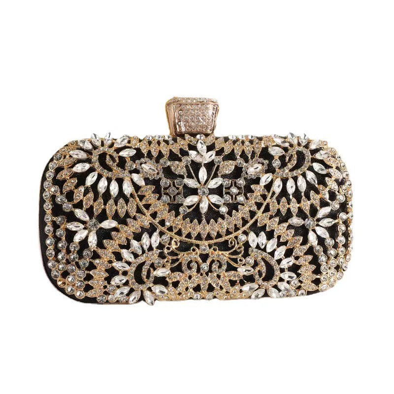 Women's High Sense Niche Diamond Banquet Clutch Dinner Bag