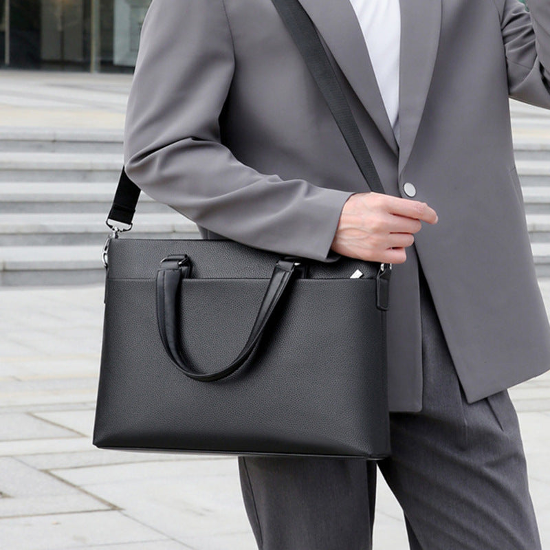 Men's Business Printing Conference Large Capacity File Handbags