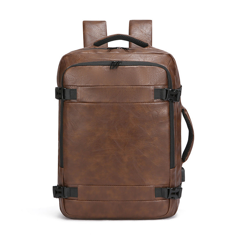 Men's Double Back Large Capacity Simple Commute Backpacks
