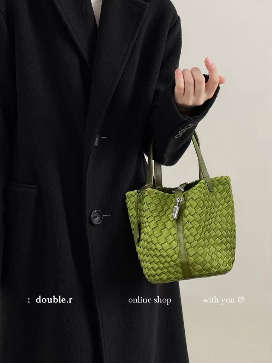 Design Nylon Cloth Hand-woven Vegetable Basket Women's Handbag