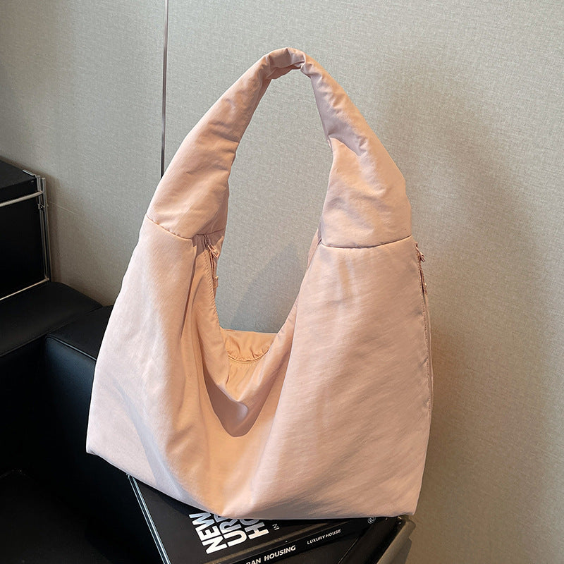 Soft Glutinous Large Capacity Nylon Cloth Tote Bag