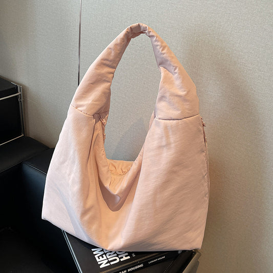 Soft Glutinous Large Capacity Nylon Cloth Tote Bag