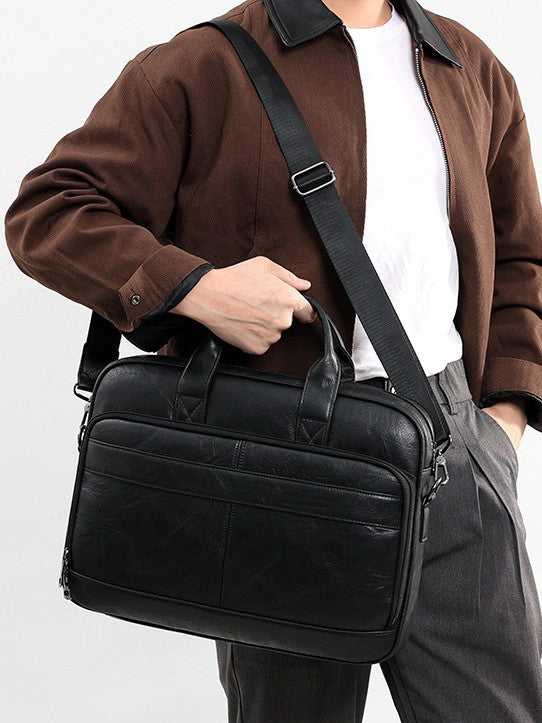 Men's Retro Large Capacity Business Computer Classic Men's Handbags