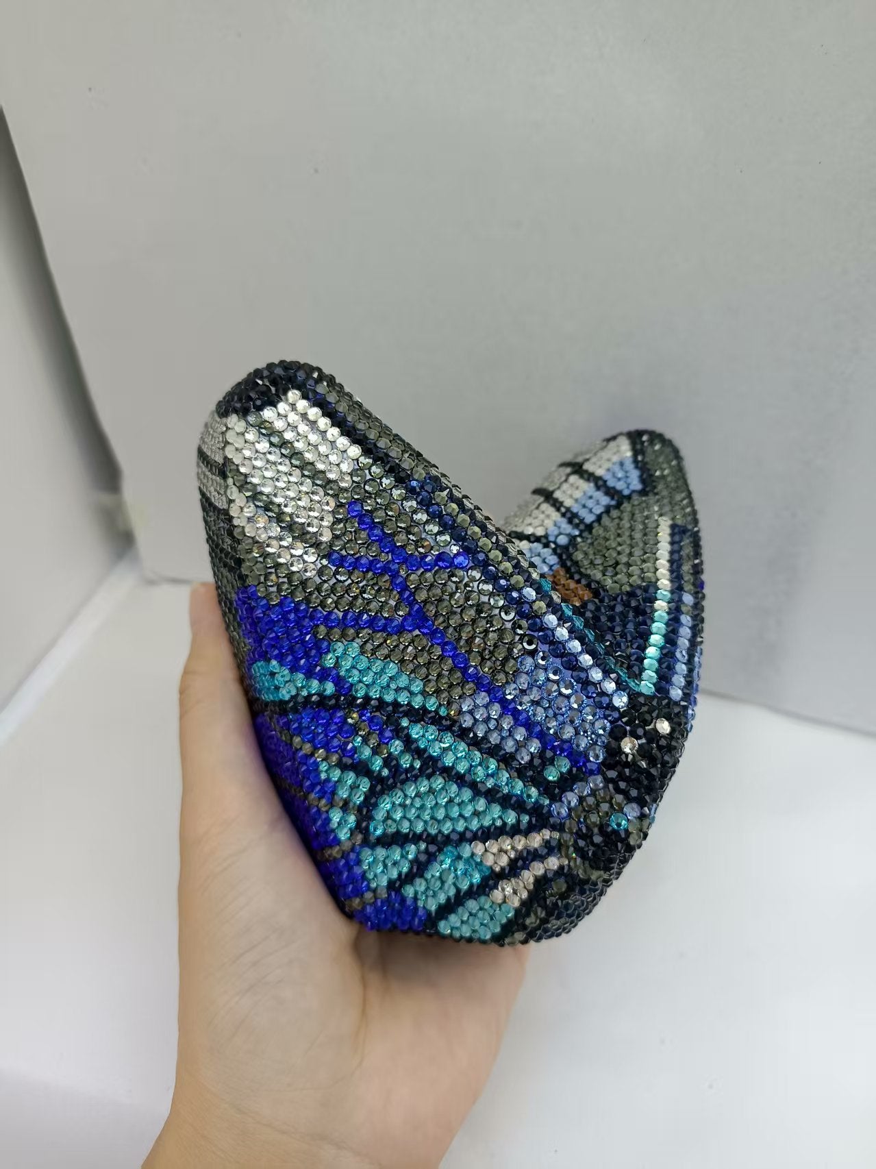 Butterfly Bottoming Drill Clutch Party Banquet Dinner Bag