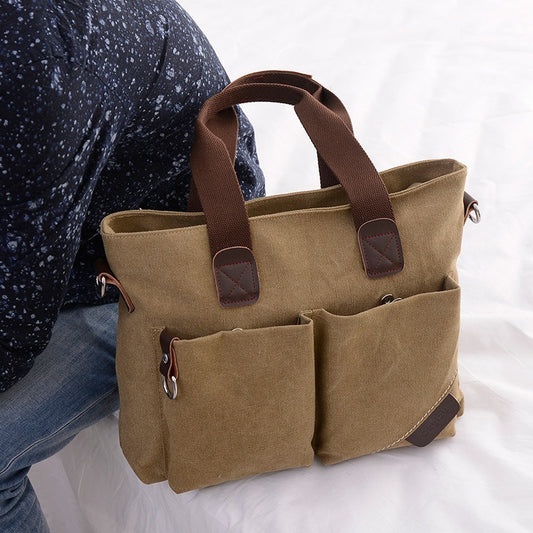 Unique Men's Canvas For Simple Business Bags