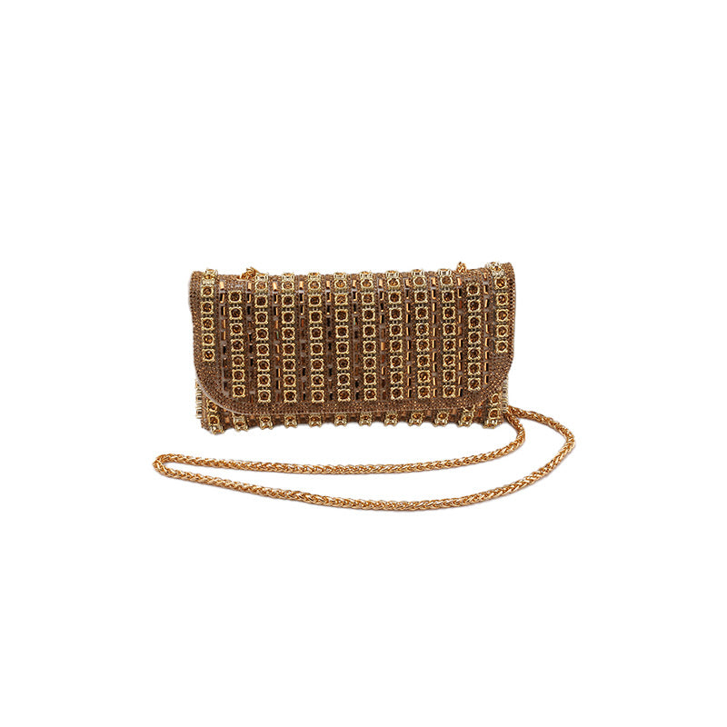 Women's Fashion Party With Diamonds Chain Hand Bags