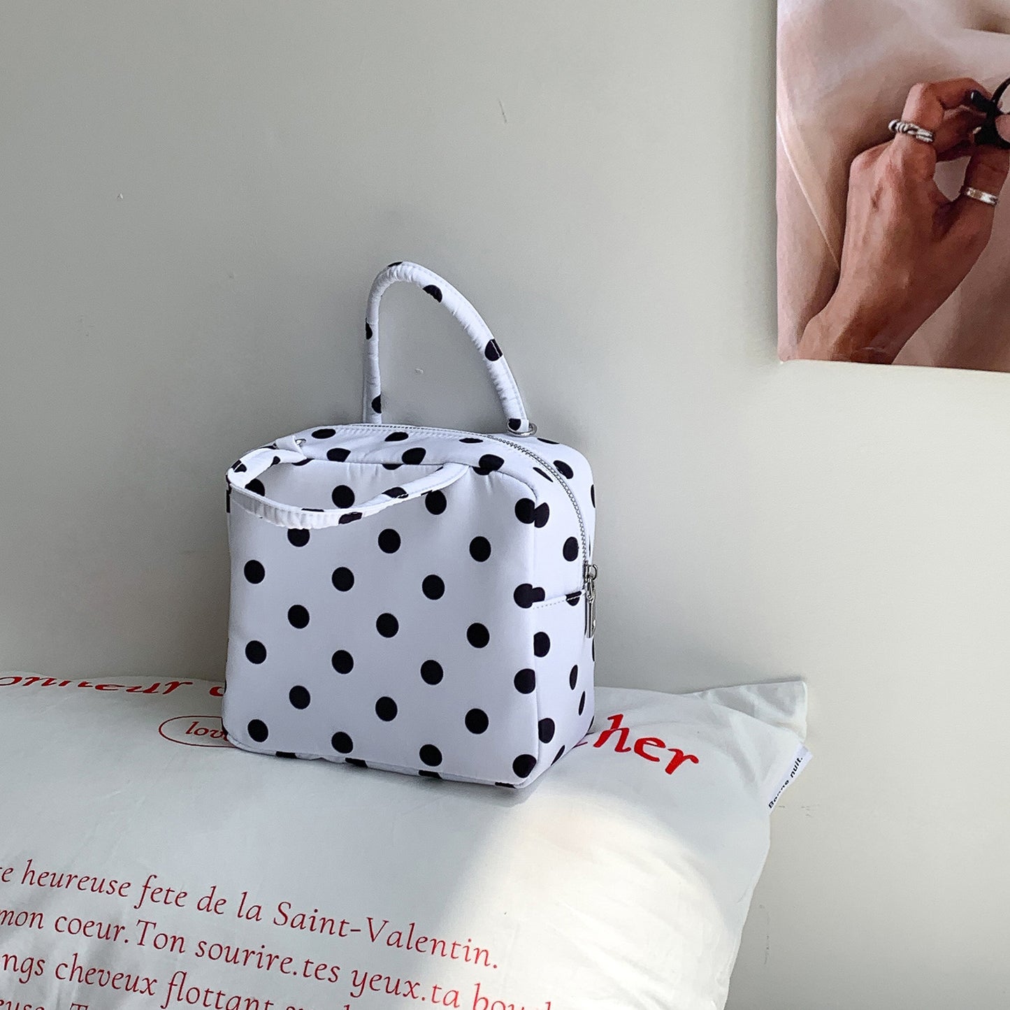Women's Korean Niche Design Nylon Dot Commute Leisure Bags